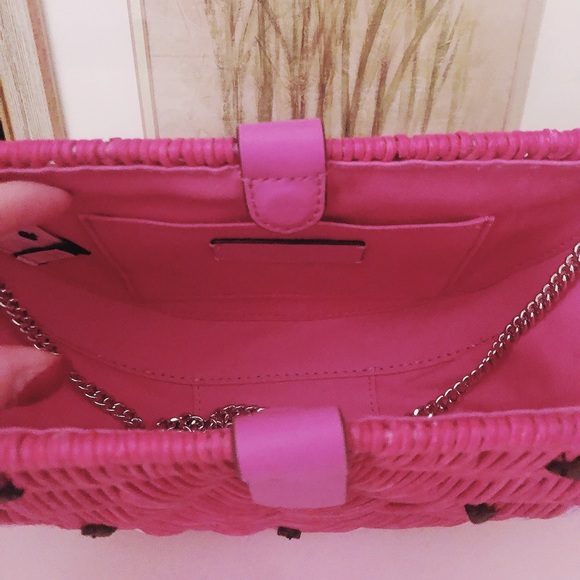 kate spade Bags Kate Spade Novelty Picnic Perfect Watermelon Wicker Crossbody Clutch Purse